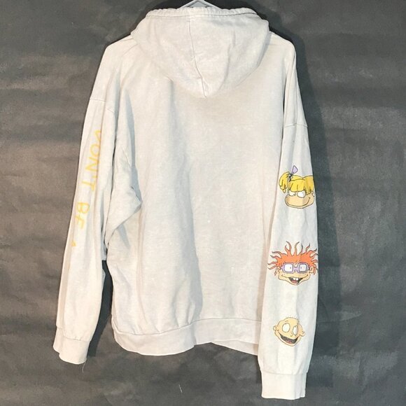 Nickelodeon RUGRATS Nick Toons Gray Sweater Hoodie XL - Picture 8 of 9